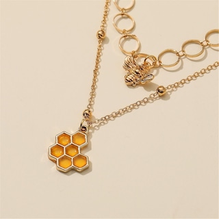 Foto 4 | Foto 4 | Collar Huoguo Temperament Femenino De Malla Redonda Con Forma De Abeja Estéreo - Venta Internacional.