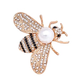 Foto 1 | Foto 1 | Broche Huoguo Little Bee Crystal Pin Moderno Para Mujer 3 X 4 Cm - Venta Internacional.