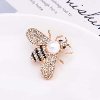 Foto 4 | Foto 4 | Broche Huoguo Little Bee Crystal Pin  Moderno Para Mujer  3 X 4 Cm - Venta Internacional.