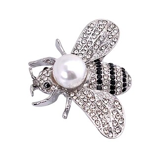 Foto 1 | Foto 1 | Broche Huoguo Little Bee Crystal Pin Moderno Para Mujer 3 X 4 Cm - Venta Internacional.