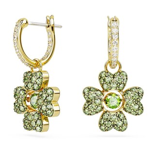 Foto 1 | Foto 1 | Pendientes Swarovski Idyllia Trébol Verdes Baño Tono Oro 5670664 Baño De Oro 14k Joyería De Lujo Para Mujer Ideal Para Regalo