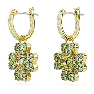 Foto 3 | Foto 3 | Pendientes Swarovski Idyllia Trébol Verdes Baño Tono Oro 5670664 Baño De Oro 14k Joyería De Lujo Para Mujer Ideal Para Regalo