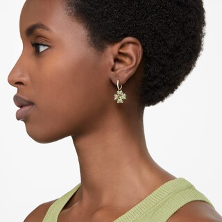 Foto 5 | Foto 5 | Pendientes Swarovski Idyllia Trébol Verdes Baño Tono Oro 5670664 Baño De Oro 14k Joyería De Lujo Para Mujer Ideal Para Regalo