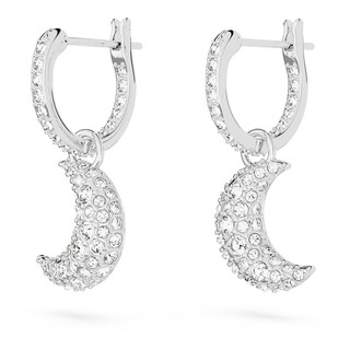 Foto 3 | Foto 3 | Pendientes Swarovski Luna Luna Blancos Baño De Rodio 5666157 Joyería De Lujo Para Mujer Ideal Para Regalo Elegante