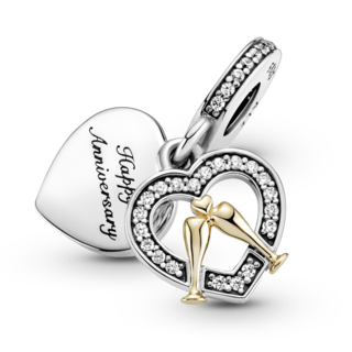 Foto 4 | Foto 4 | Charm Pandora Colgante Feliz Aniversario En Dos Tonos 799322c01 Joyería De Lujo Para Mujer Ideal Para Regalo Elegante