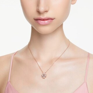 Foto 5 | Foto 5 | Colgante Swarovski Idyllia Trébol Blanco Baño Tono Oro Rosa 5674211 Baño De Oro Rosa 14k Joyería De Lujo Para Mujer Ideal