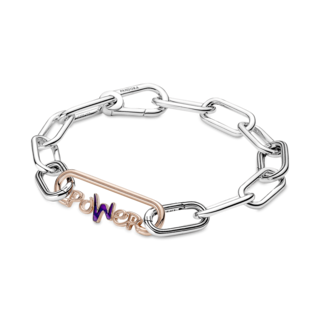 Foto 3 | Foto 3 | Eslabón De Estilo Con La Palabra Poder Pandora Me 14k 780766c01 Línea Pandora Me Auténtica Joyería De Lujo Para Mujer Ideal