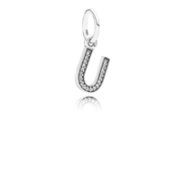 Charm Pandora Colgante Letra U Joya Original Diseño Exclusivo 791333cz Joyería De Lujo Para Mujer Ideal Para Regalo Elegante