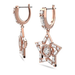 Foto 3 | Foto 3 | Pendientes Swarovski De Aro Stella Blanco Baño Tono Oro Rosa 5617769 Baño De Oro Rosa 14k Joyería De Lujo Para Mujer Ideal