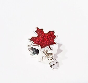 Foto 4 | Foto 4 | Charm Pandora Hoja De Arce Rojo De Canadá Joya Original 797207en07 Joyería De Lujo Para Mujer Ideal Para Regalo Elegante