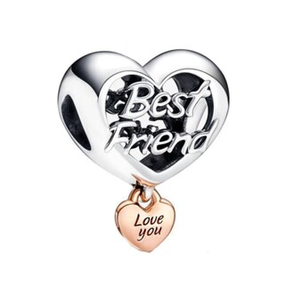 Foto 1 | Foto 1 | Charm Pandora Corazón Te Amo Mejor Amiga Recubr En Esterlina 782243c00 Línea Pandora Me Auténtica Joyería De Lujo Para Mujer