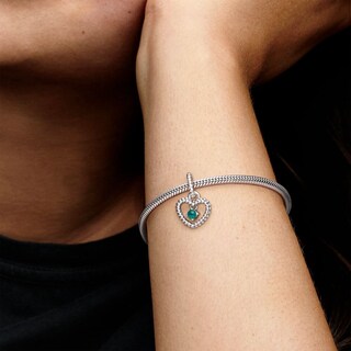 Foto 4 | Foto 4 | Charm Pandora Colgante Corazón De Abalorio Verde Tropical 798854c05 Joyería De Lujo Para Mujer Ideal Para Regalo Elegante