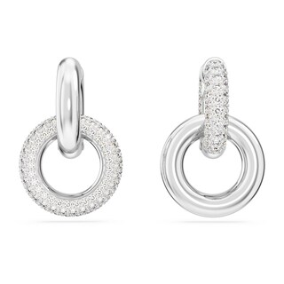 Foto 2 | Foto 2 | Pendientes Swarovski De Aro Dextera Bucle Entrelazado Rodio 5671807 Joyería De Lujo Para Mujer Ideal Para Regalo Elegante