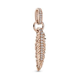 Foto 1 | Foto 1 | Charm Pandora Colgante Pluma Reluciente Recubrimiento En 14k 789550c01 Joyería De Lujo Para Mujer Ideal Para Regalo Elegante
