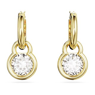 Foto 2 | Foto 2 | Pendientes Swarovski Dextera Talla Redonda Blancos Baño Oro 5666023 Baño De Oro 14k Joyería De Lujo Para Mujer Ideal