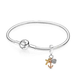 Foto 4 | Foto 4 | Charm Pandora Colgante De Tres Tonos Cruz Corazón Y Ancla. 799354c01 Joyería De Lujo Para Mujer Ideal Para Regalo Elegante