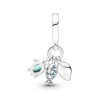 Foto 2 | Foto 2 | Charm Pandora Colgante Triple Pescado Tortuga De Mar Concha 791697c01 Joyería De Lujo Para Mujer Ideal Para Regalo Elegante
