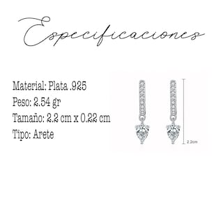 Foto 4 | Foto 4 | Aretes Huggies Con Colgante