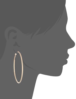 Foto 2 | Foto 2 | Pendientes Guess Basic Gold con Forma de Aro Grande - Venta Internacional