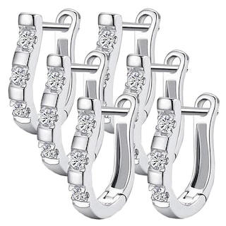 Foto 1 | Foto 1 | Pendientes De Dama Ventdepot Mxohs-003 3 Piezas Plata