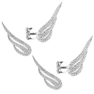 Foto 2 | Foto 2 | Aretes En Forma De Alas Ventdepot Mxgnw-002 2 Piezas Plata