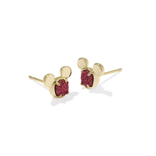 Foto 1 | Foto 1 | Pendientes Kendra Scott X Disney Bañados En Oro De 14 Quilates Con Diseño De Mickey - Venta Internacional.