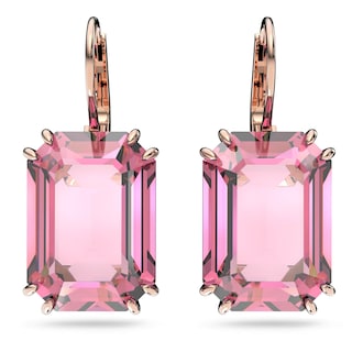 Foto 1 | Foto 1 | Pendientes Swarovski Millenia De Cristal Tallado En Octágono Rosa - Venta Internacional.