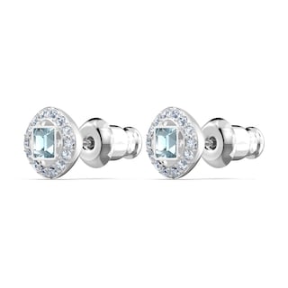 Foto 3 | Foto 3 | Pendientes Swarovski Una Angelic Con Cristales Transparentes Y Aguamarina - Venta Internacional.