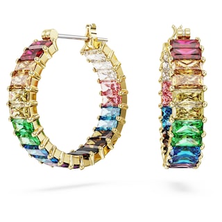 Foto 1 | Foto 1 | Pendientes De Aro Swarovski Matrix Con Piedras Multicolores - Venta Internacional.