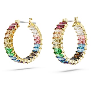 Foto 3 | Foto 3 | Pendientes De Aro Swarovski Matrix Con Piedras Multicolores - Venta Internacional.