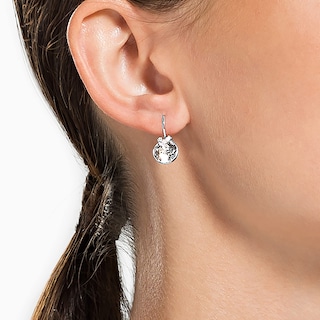 Foto 4 | Foto 4 | Pendientes Swarovski Bella Drop Con Cristales Blancos Rodiados - Venta Internacional.