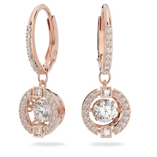 Foto 1 | Foto 1 | Pendientes Swarovski Una Pierced Drop Con Cristal Danzante - Venta Internacional.