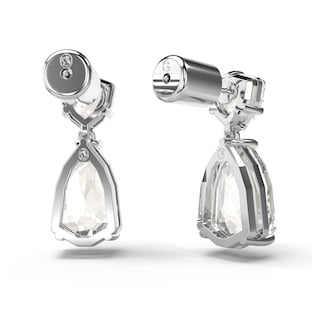 Foto 4 | Foto 4 | Pendientes Swarovski Mesmera Drop Con Piedras Grandes Y Transparentes De Talla Mixta - Venta Internacional.