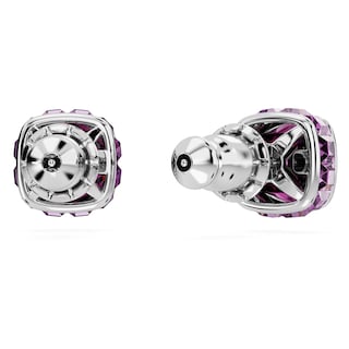 Foto 4 | Foto 4 | Pendientes De Tuerca De Cristal Morado Con Piedra Natal De Febrero De Swarovski - Venta Internacional.