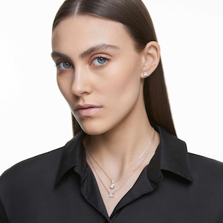 Foto 6 | Foto 6 | Pendientes Cuadrados Swarovski Attract Con Cristales Transparentes - Venta Internacional.