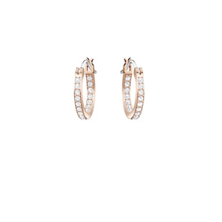 Foto 4 | Foto 4 | Pendientes Swarovski Symbolica Evil Eye Hoop En Oro Rosa Para Mujer - Venta Internacional.