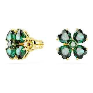 Foto 2 | Foto 2 | Pendientes De Tuerca Swarovski Idyllia En Tono Dorado Con Piedras Verdes - Venta Internacional.