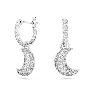 Foto 1 | Foto 1 | Pendientes Swarovski Sublima Drop Con Forma De Luna Creciente En Rodio - Venta Internacional.