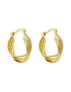 Foto 4 | Foto 4 | Arracadas Zvezda Multiaros Chapa de Oro 18k