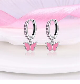 Foto 2 | Foto 2 | Aretes Xtellar De Plata 925 Lindo Rosa En Cualquier Ocasión