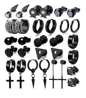 Foto 1 | Foto 1 | 15 Xtellar Pares Aretes Hombre Piercing Pendientes Acero Inoxidable