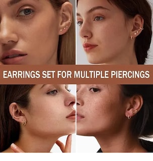 Foto 4 | Foto 4 | 8pare Xtellar Piercing Aretes Oreja Cartílago Acero Inoxidable Mujer