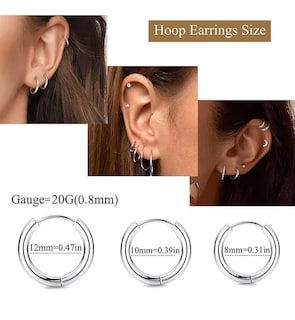Foto 3 | Foto 3 | 8pare Xtellar Piercing Aretes Oreja Cartílago Acero Inoxidable Mujer