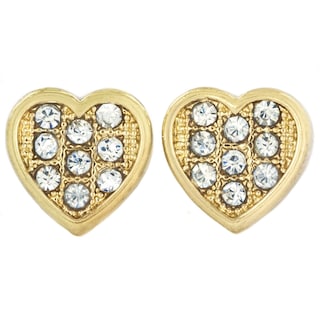 Foto 1 | Foto 1 | Pendientes West Coast Jewelry Elya Con Forma De Corazón De Cristal En Tono Dorado - Venta Internacional.