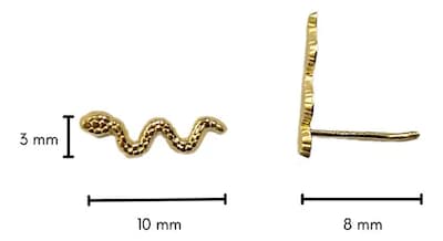 Foto 3 | Foto 3 | Broquel Oro 10k | Serpiente