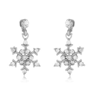 Foto 1 | Foto 1 | Pendientes West Coast Jewelry Con Forma De Copo De Nieve De Cristal Pulido - Venta Internacional.