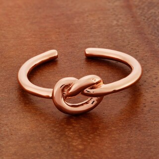 Foto 5 | Foto 5 | Anillo West Coast Jewelry Elya Knot, Brazalete Chapado En Oro Rosa - Venta Internacional.