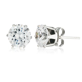 Foto 2 | Foto 2 | Pendientes De Tuerca West Coast Jewelry Elya De Acero Inoxidable, 8 Mm - Venta Internacional.