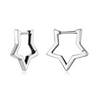 Aretes Chulada, Estrellas De Plata .925 Con Chapa De Platino, Se Puden Mojar