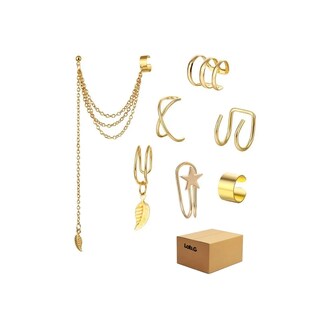 Foto 1 | Foto 1 | Aretes Largos 7 Clips De Oreja Lab.g Dorado